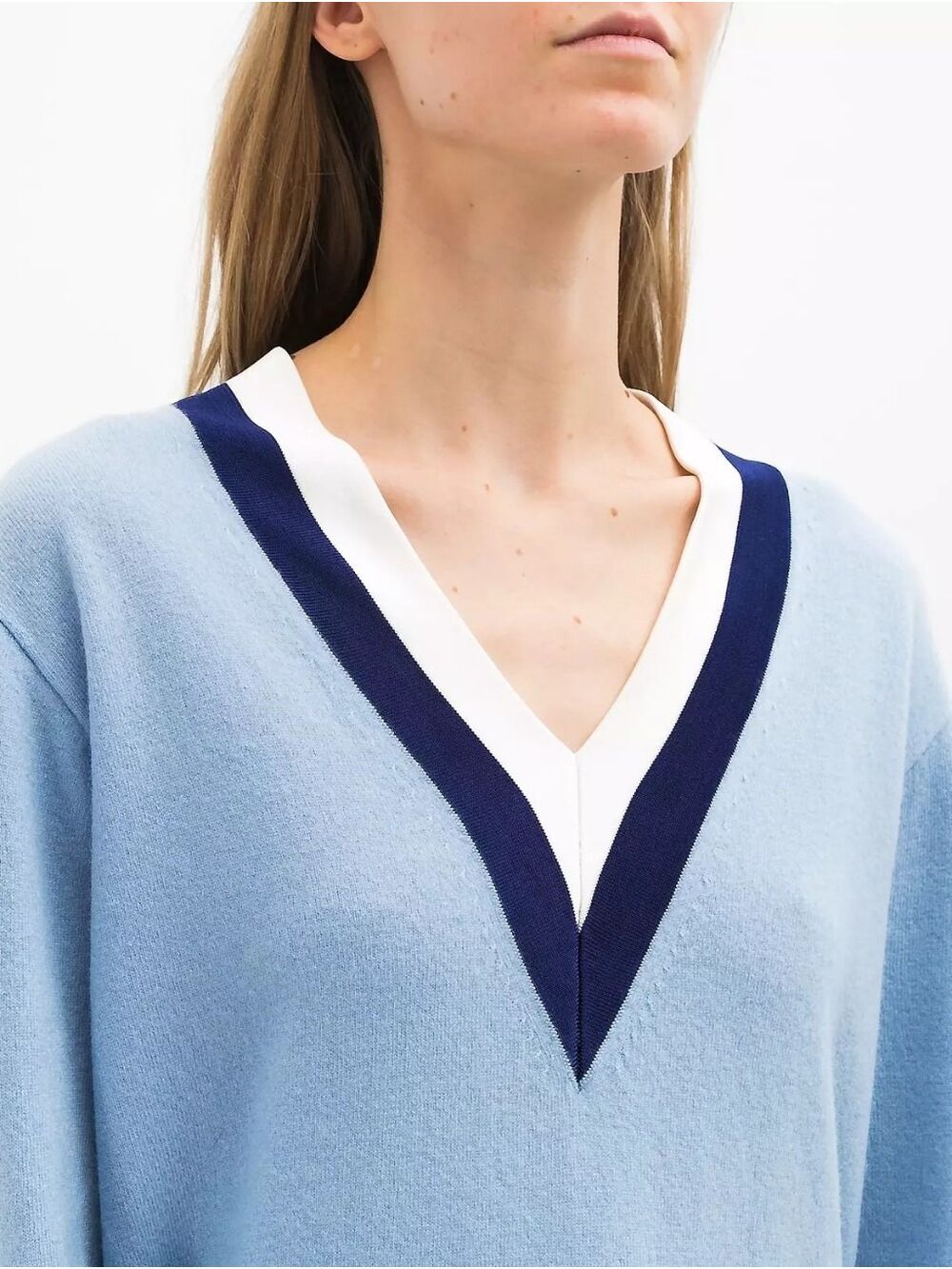 Sandro Wool And Cashmere Blend V-Neck Sweater - Picture 3 of 9